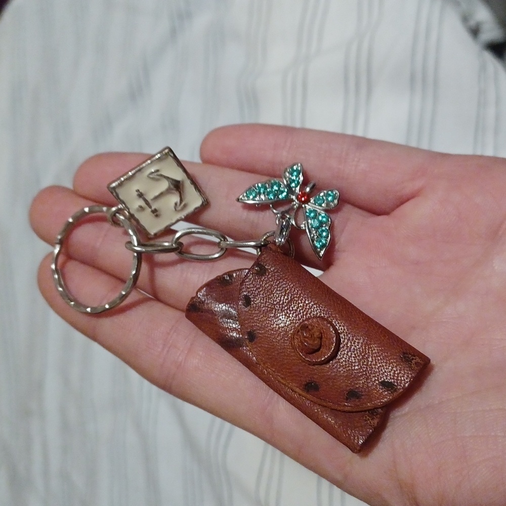 5 For $15 Keychain butterfly charm, anchor charm